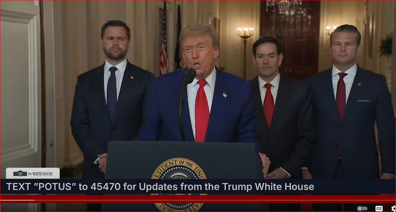 President Trump announces U.S. military strikes on Iran!