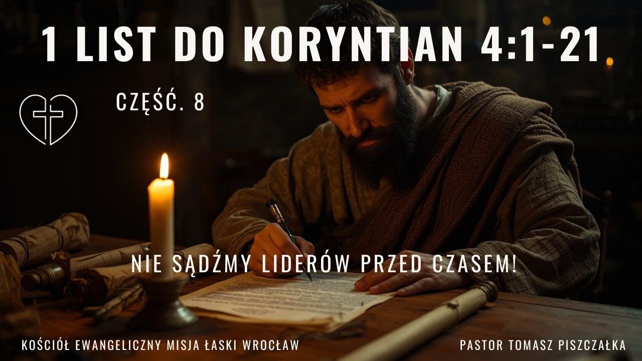 Cz.8 - 1 List do Koryntian 4:1-21 Nie sądźmy liderów przed czasem!
