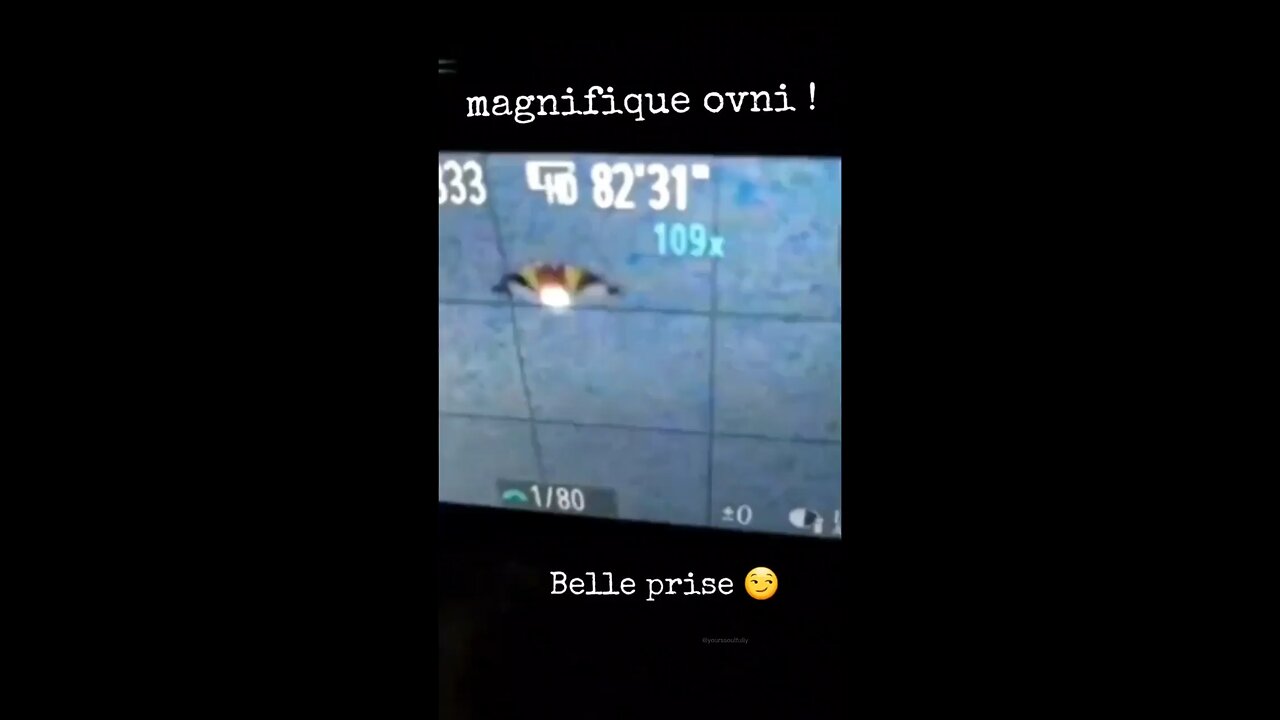 UFO caught on telescope