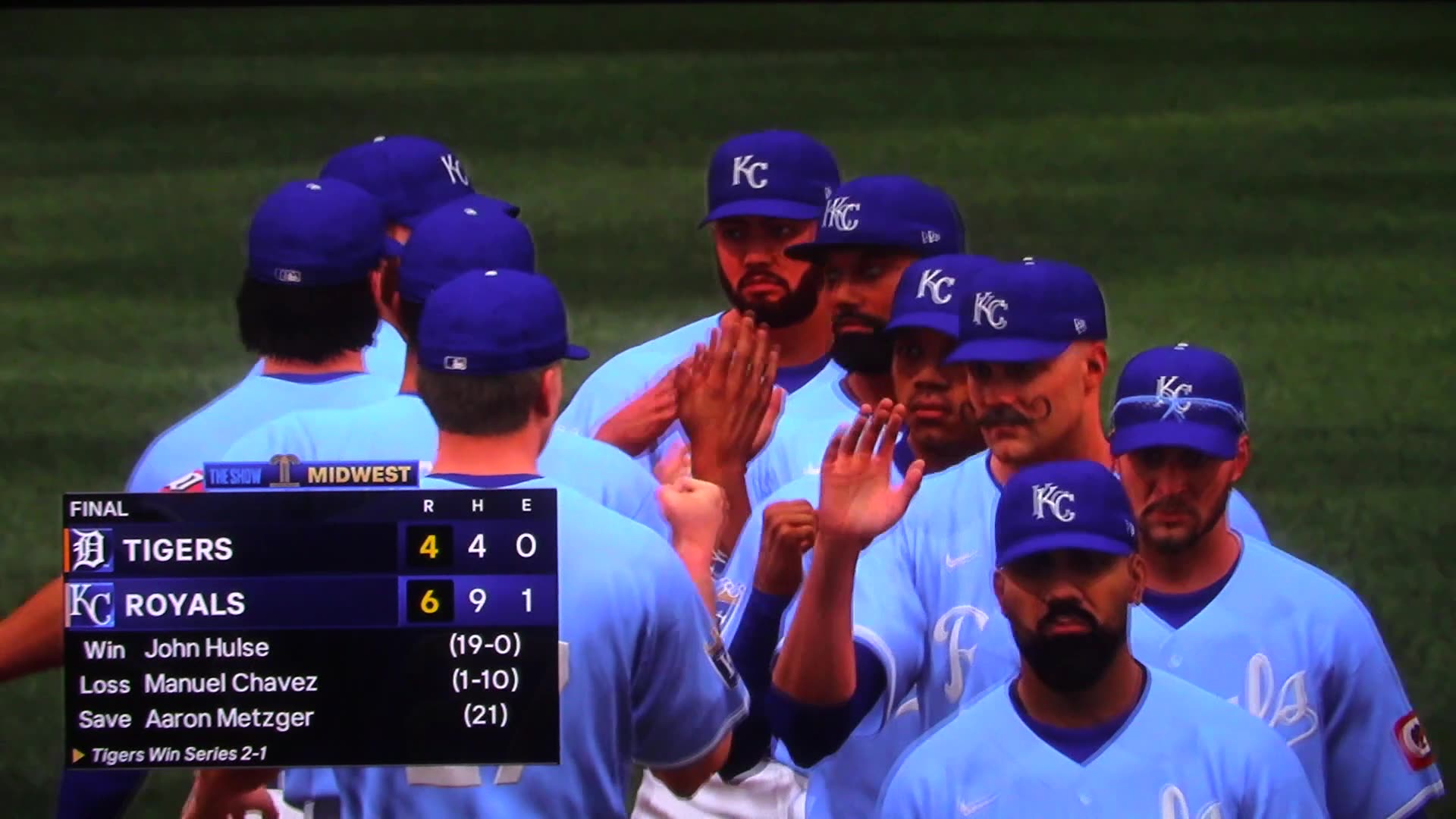 MLB The Show: Kansas City Royals vs Detroit Tigers (S21 G95)