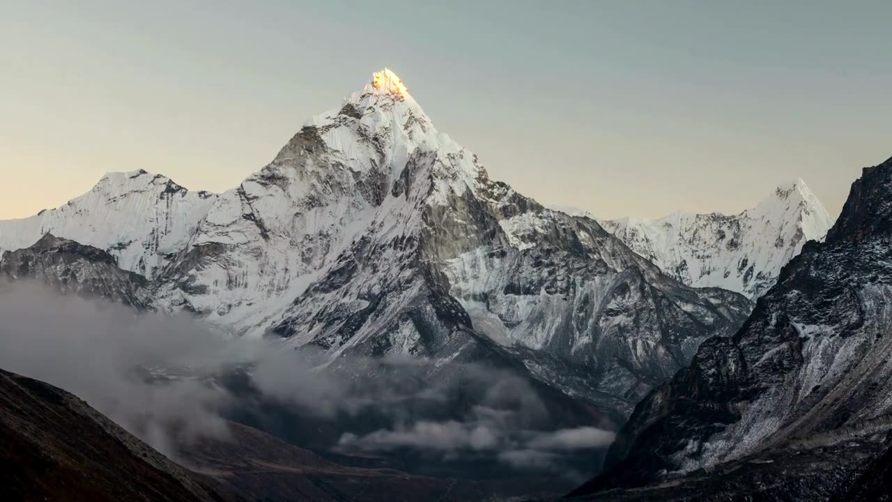 Mountains and Snow: A Journey Through Nature and Misty Landscapes
