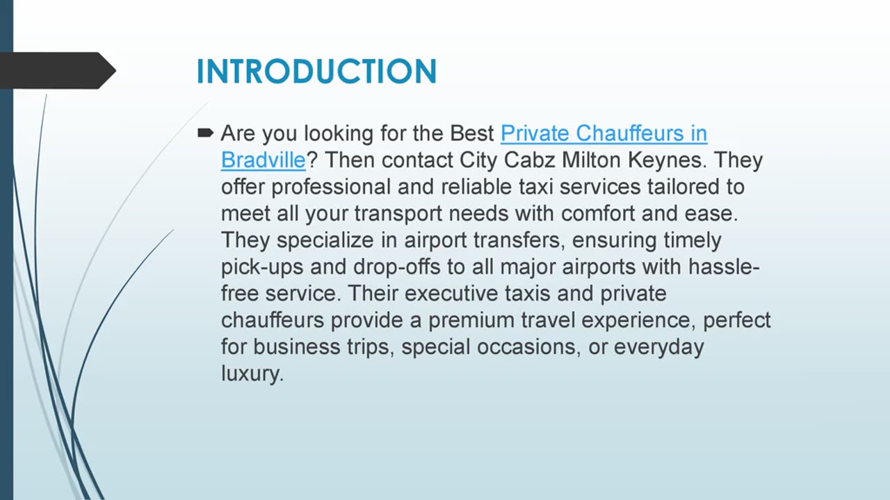 Best Private Chauffeurs in Bradville