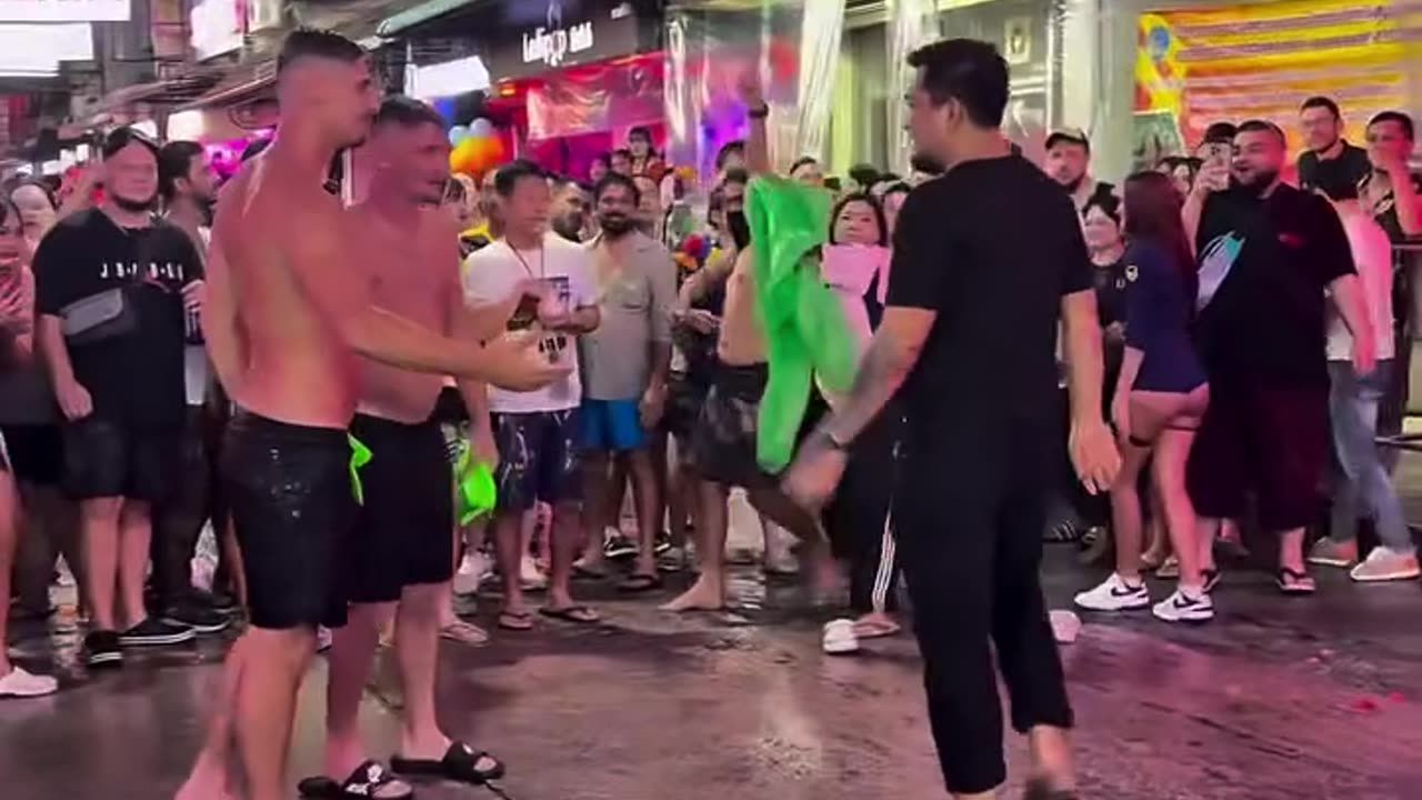 On April 14, 2025, there was a street fight in Pattaya, Thailand