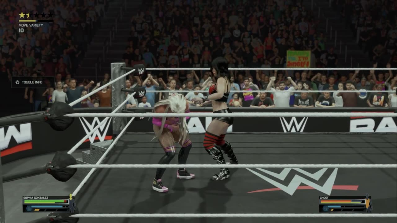 wwe 54 Sophia Gonzalez VS Ghost