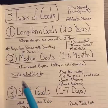 3 types of goals