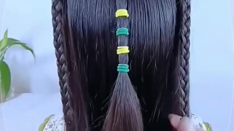 Elegant Beaded Ponytail Hairstyle Tutorial #58