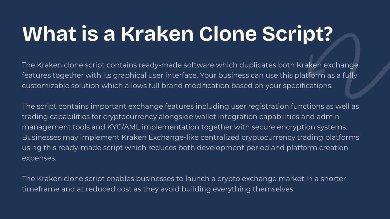 What is a Kraken Clone Script and How Does It Work?