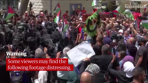Israeli police ​attack funeral procession of killed journalist Shireen Abu Aqleh