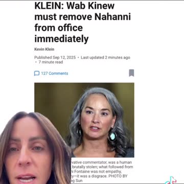 klein: Wab Kinew must remove Nahanni from office immediately