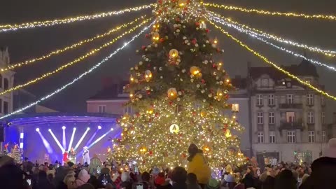 Dzisiaj w Bytomiu odbyło się uroczyste zapalenie choinki
