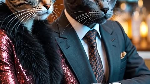 Cute cats married and have a cute little baby's 💕