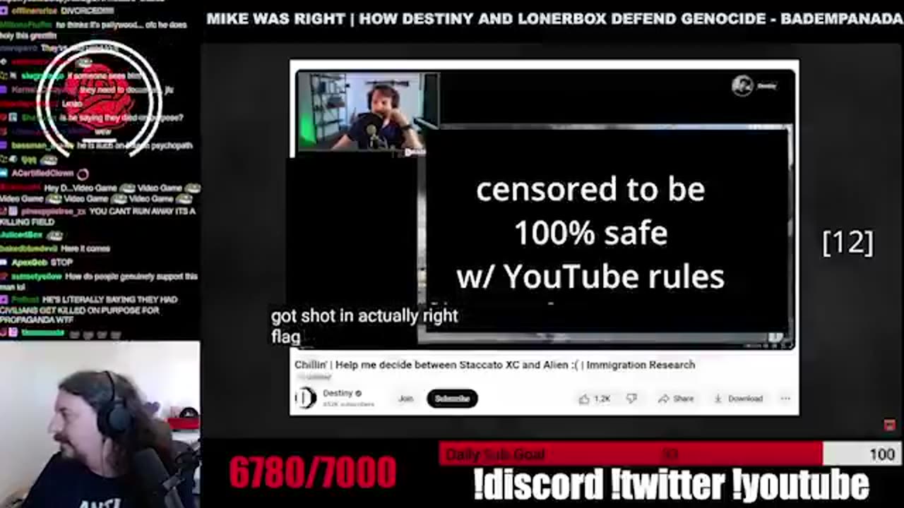 Numerous clips of Hassan Piker calling on his viewers to k*ll right-wingers
