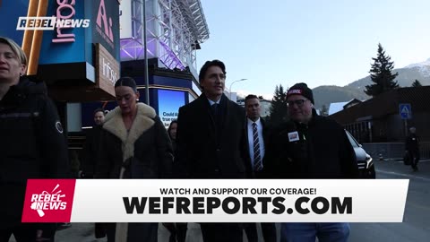 Trudeau Caught Off Guard in Davos: No Bodyguards, No Script