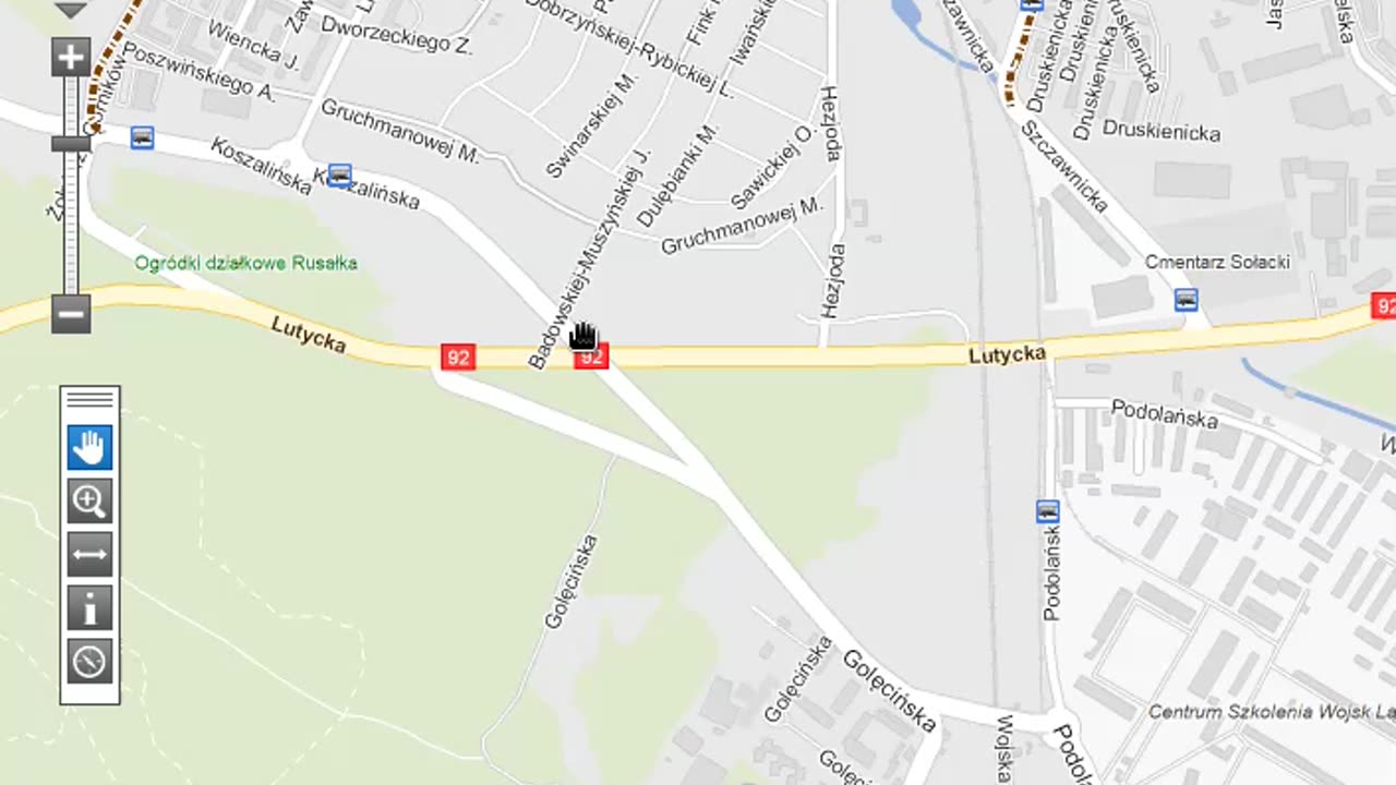Objazd wg Poznańskich Inżynierów Ruchu - Lutycka