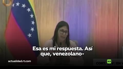 El mensaje de Delcy Rodríguez a quienes la amenacen