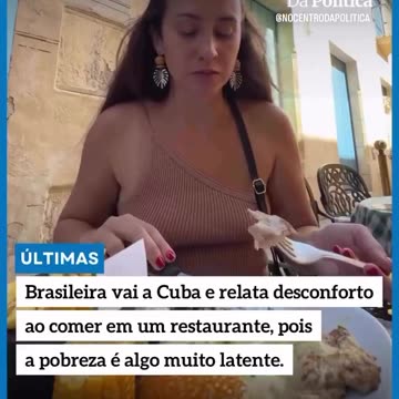 “Brasileira relata desconforto ao comer em restaurante, pois a pobreza é algo muito latente.” 2025/05/27
