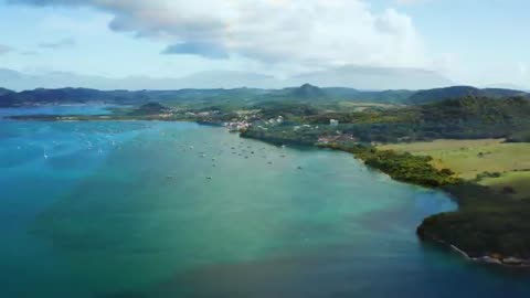FLYING OVER BORA BORA (4K Video UHD) - Peaceful Piano Music With Stunning Beautiful Nature Video