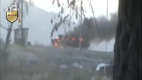 Syrian War Qaboun, Damascus, 1x BMP-1(2) destroyed 2013.06.22