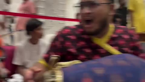 Temple kirtan at Iskcon Raipur, India August 2025