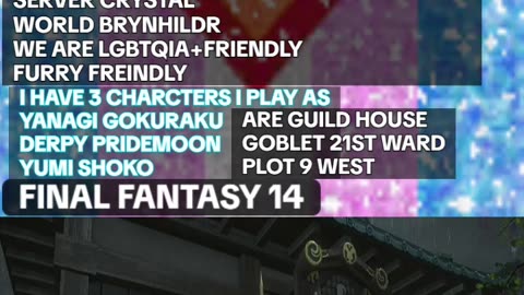 SONGS ABOUT ME OR ABOUT MY GUILD IN FINAL FANTASY XIV ONLINE EPISODE (1)