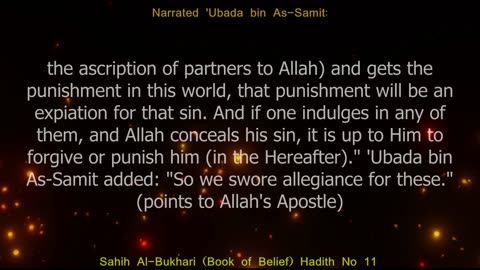 English Translation of Hadith 11 I Sahih Al-Bukhari I Book of Belief I Book # 2
