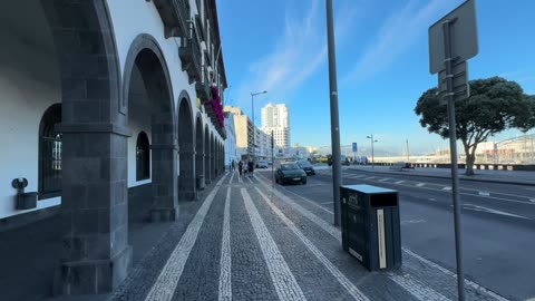 LIVE: Ponta Delgada Walk hot Friday in summer, Sao Miguel Azores Portugal - 27.06.2025
