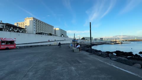 LIVE: Ponta Delgada Walk hot Friday in summer, Sao Miguel Azores Portugal - 27.06.2025