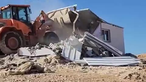 Israeli forces bulldozed a Palestinian school while students were still inside