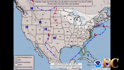 National Weather Forecast (January 26, 2026)