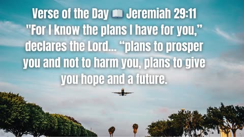 Jeremiah 29:11 – God Has a Plan for Your Life | Daily Bible Verse Motivation