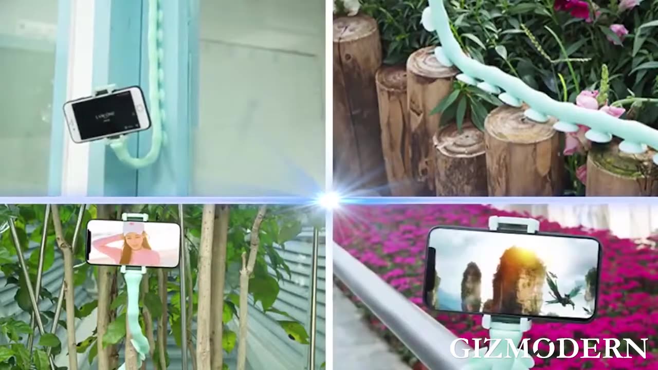 360° Bendable Tentacle Phone Holder With Bluetooth Remote Controller, Widely Compatible