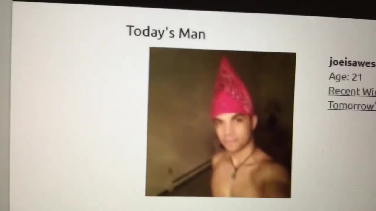 I Won Man of Day (5_18_2017) on Realjock! AWESOME! _ Joe Winko