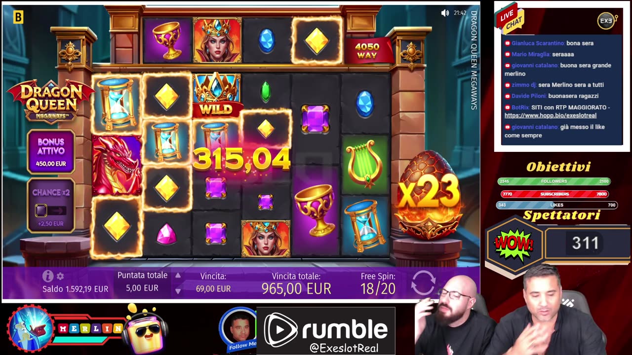 MERLIN in LIVE ore 21:00