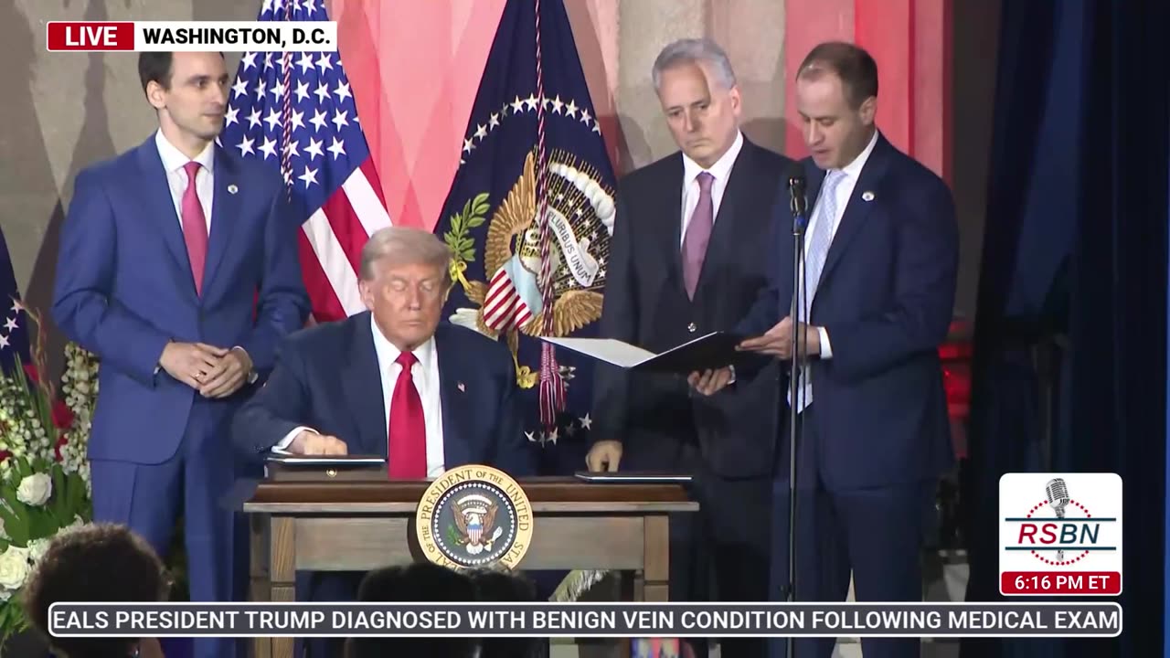 WATCH: President Trump Signs Executive Orders Regarding A.I. - 7/23/25