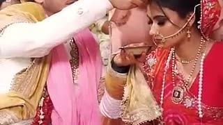 Shocking: Our wedding day❤️ #hinduwedding #hindubride #trending #punjabiwedding