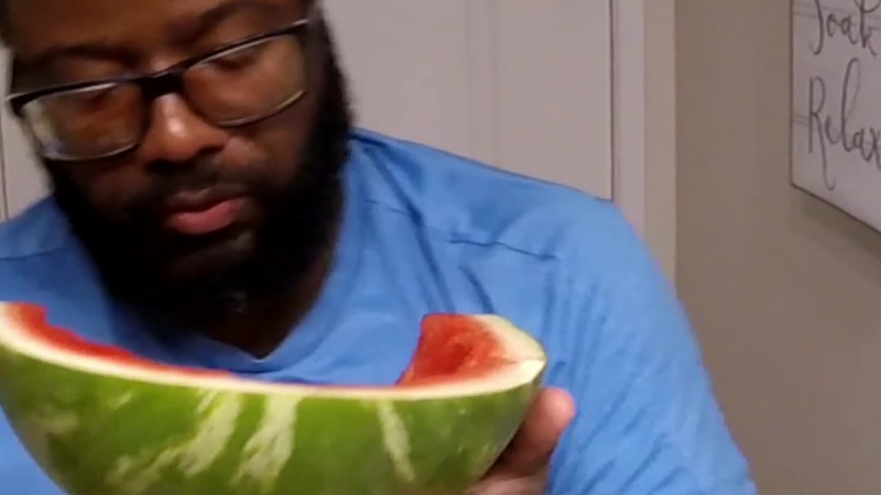 Ate Up A Big O Watermelon