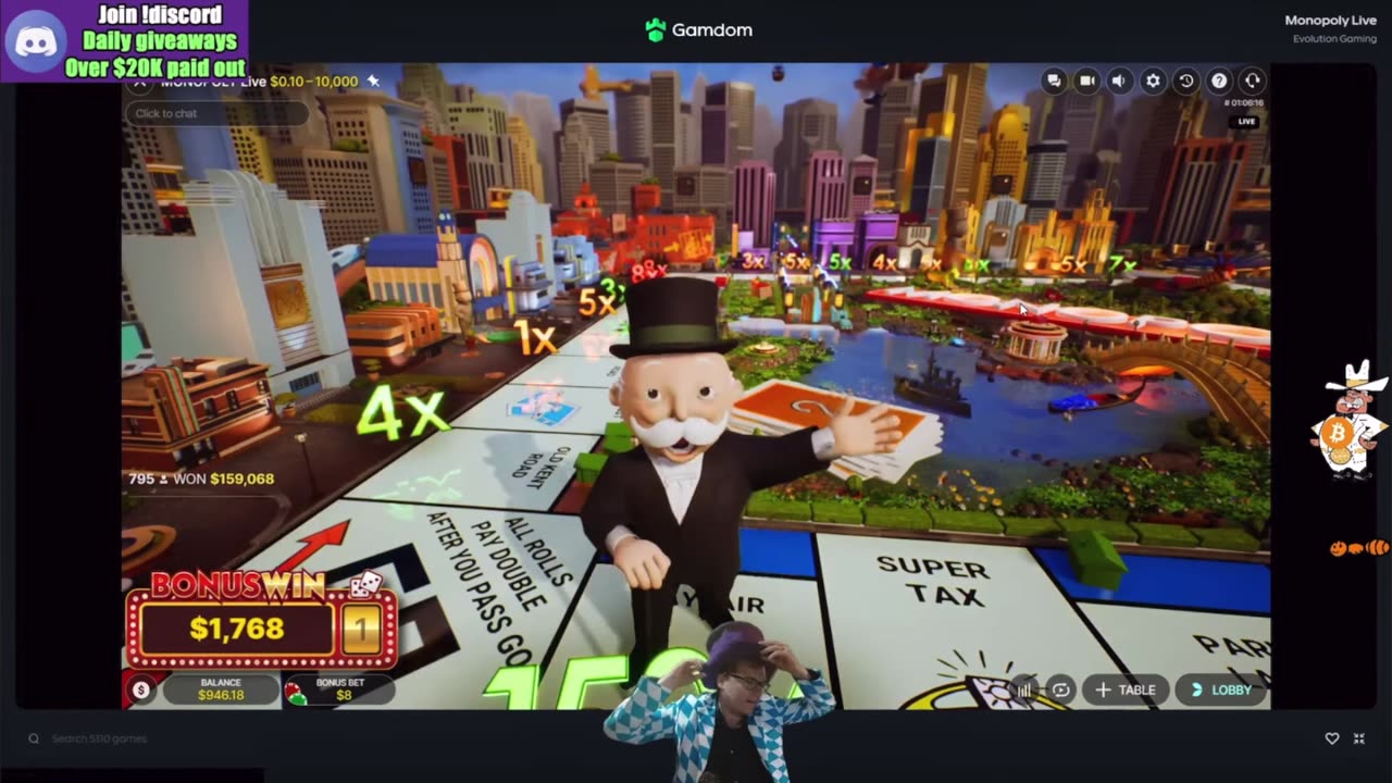 CRAZY WIN ON MONOPOLY LIVE!