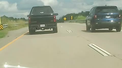 When you see your best friend driving beside you