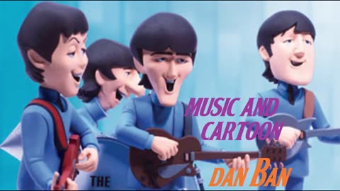 Beatles Cartoons - Hard Days Night Compile - (Bubblerock AI Video - 2025) - HD