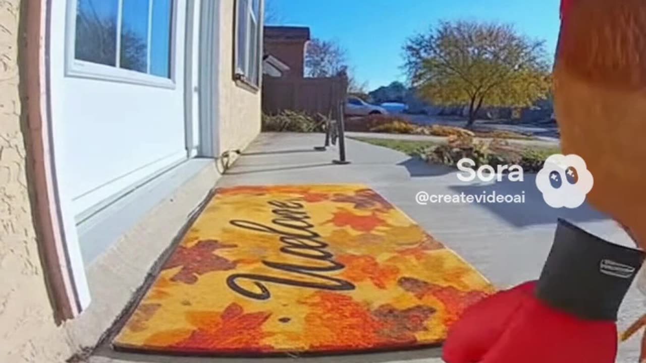 Chicken vs bird door camera