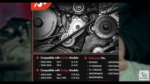 A-Premium 31110RLF003 Engine Serpentine Drive Belt Compatible with Honda CR-V CR