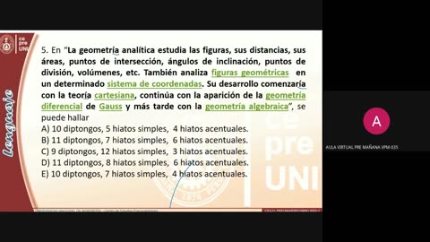 CEPRE UNI 2022 - 1 | Semana 03 | Lenguaje