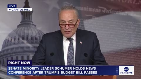 Sen. Chuck Schumer on GOP megabill: 'The American people will remember the Republican betrayal'