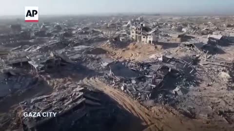 💥Gaza City, as seen by the @AP's eye. | Look at it. This is how they described what they want to do to America