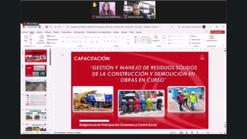 Gestión y Manejo de Residuos Sólidos de la Construcción y Demolición en Obras en Curso