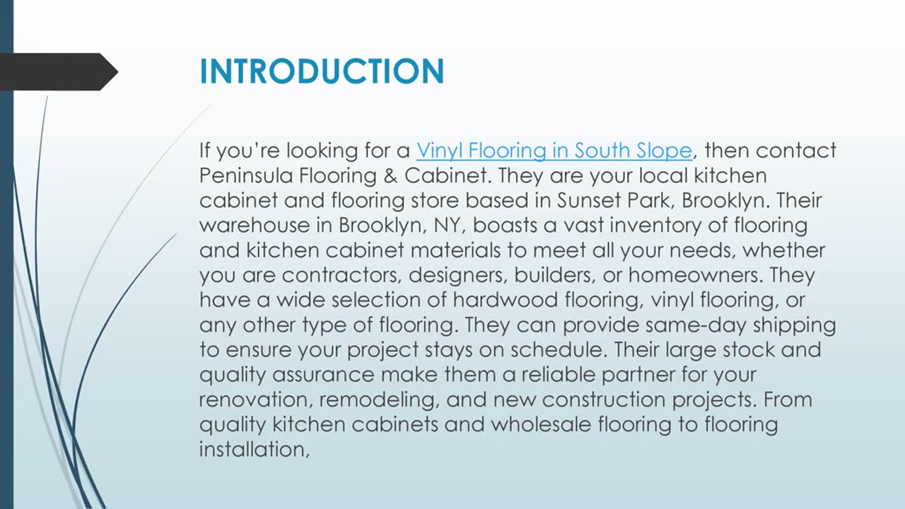 Best Vinyl Flooring in South Slope