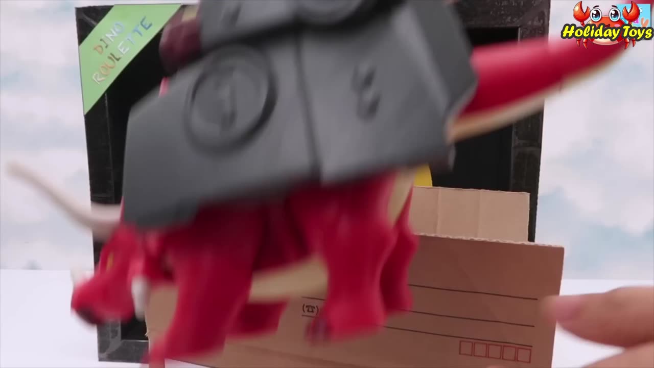 Open and Take out the Strange Dino from the Box