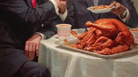 What if Martin Luther King Jr. and Donald Trump had hot wings together?