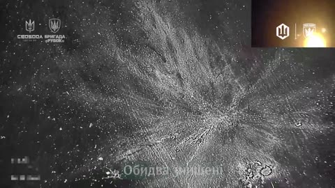 Destruction of two Russian "Grad" Donbas. Joint work of the pilots of the 414th OBR "Birds