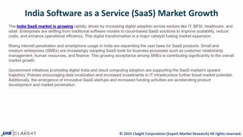 India Software as a Service SaaS Market Size, Share, Trends Growth 2034